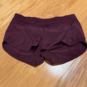 lululemon athletica Dark Red Athletic Shorts